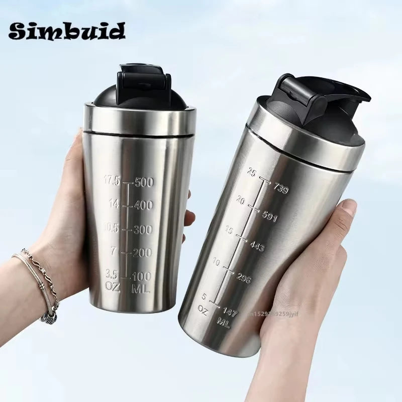 Stainless Steel Protein shaker cup 500-750ml